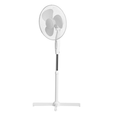 16" Oscillating Pedestal Fan With Remote - 3 Speeds, 7.5H Timer, Adjustable Height & Tilt, Quiet For Bedroom