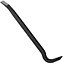 Hardys 18" Wrecking Crow Bar - Steel Utility Crowbar, Swan Neck with Chisel End, Floorboard, Nail Puller, Lever, Pry, Break