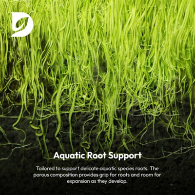 Hardys 20L Aquatic Compost - Loam Based with Sand & Grit, Nutrient Rich 6 Week Feed, Helps Inhibit Greening & Algae Growth
