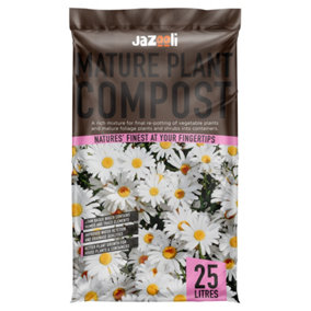 Hardys 25L Mature Plant Compost - Potting Soil Mix for Indoor & Outdoor Plants, Loam Based, High Nutrient and Mineral Content