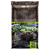 Hardys 25L Young Plant Seedling & Cutting Compost - Loam Composition, Nutrient Rich 4 Week Feed Formula, Improves Soil Structure