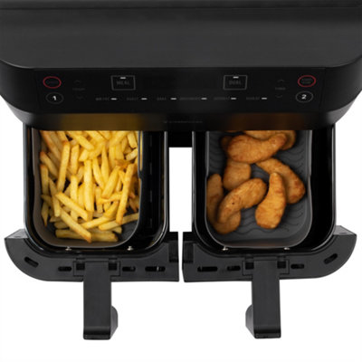 Hardys 2pk Silicone Air Fryer Liners - Reusable Square Liners for Ninja, Tower, Salter & More - Dishwasher, Microwave, Oven Safe
