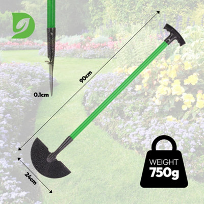 Hardys 2x Grass Lawn Edge Border Edging Cutter Step Edger Long Handle ...