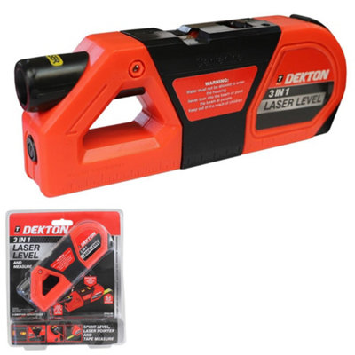Hardys 3 in 1 Laser Level Aligner Horizon Vertical Cross Line Tape Measure Ruler Spirit