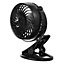 Hardys 3 Speed USB Rechargeable Clip On Cooling Portable Fan Desk Computer Pushchair - Black