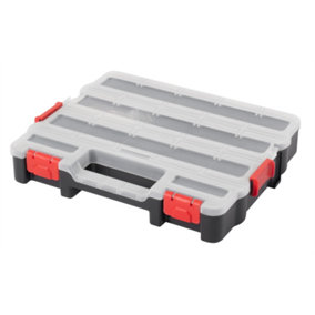 Hardys 32cm Small Stackable Plastic Toolbox Storage Compartment DIY Organiser Layer Clip Tray Case