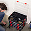 Hardys 38cm Medium Stackable Plastic Toolbox Storage Compartment DIY Organiser Layer Clip Tray Case