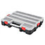 Hardys 48cm Large Stackable Plastic Toolbox Storage Compartment DIY Organiser Layer Clip Tray Case