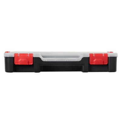 Hardys 48cm Large Stackable Plastic Toolbox Storage Compartment DIY Organiser Layer Clip Tray Case - 8
