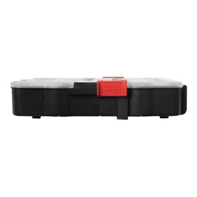 Hardys 48cm Large Stackable Plastic Toolbox Storage Compartment DIY Organiser Layer Clip Tray Case - 9