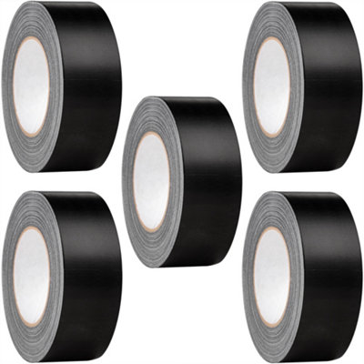 Hardys 5-Pack Duct Tape (L)50m (W)50mm - 220um Thick, Waterproof Backing, Extra Strong Adhesive Formula, Easy Tear Perforations