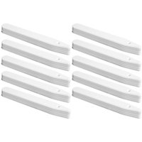 Hardys 50-Pack White Plastic Plant Labels - For Indoor and Outdoor Use, Gardening, Greenhouse, Fruit, Vegetable and Plant Markers