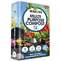Hardys 5L All-Plant Multi-purpose Compost - Ideal for Young & Mature Plants, Potting and Growing Compost Soil, Loam Based