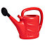 Hardys 5L Watering Can - Detachable Rose Head Sprinkler, Long Stem, Wraparound Handle, Indoor Plant & Outdoor Garden - Red