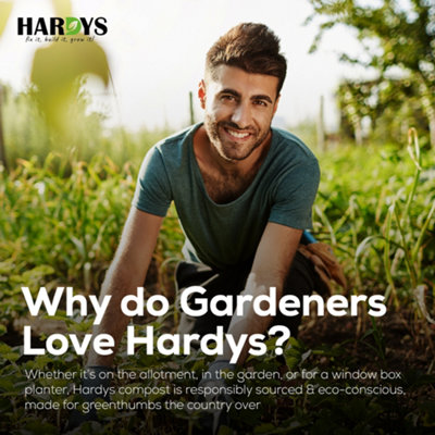 Hardys 60L All-Plant Multi-purpose Compost - Ideal for Young & Mature Plants, Potting and Growing Compost Soil, Loam Based