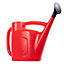 Hardys 6L Watering Can - Detachable Rose Head Sprinkler, Long Stem, Wraparound Handle, Indoor Plant & Outdoor Garden - Red
