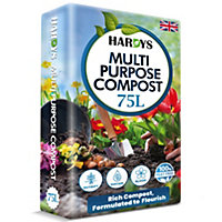 Hardys 75L All-Plant Multi-purpose Compost - Ideal for Young & Mature Plants, Potting and Growing Compost Soil, Loam Based