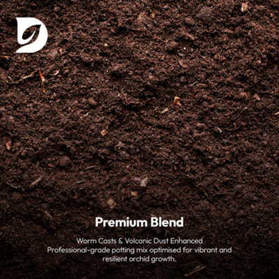 Hardys 8L Black Gold Orchid Compost - Worm Cast Fertiliser, Perlite ...