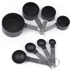 Hardys 8pc Stainless Steel Measuring Spoon Set Cups Kitchen Cooking Baking Teaspoon
