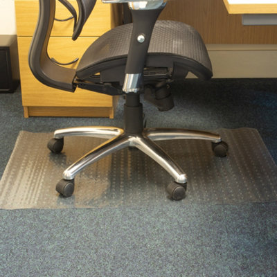 Hardys Carpet Protector & Office Chair Mat - Anti-Slip Studded Back, Clear Plastic PVC Vinyl, Waterproof Runner Roll - 2m x 0.68m