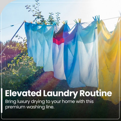 Hardys Clothes Washing Line PVC Coated with Steel Core, Outdoor