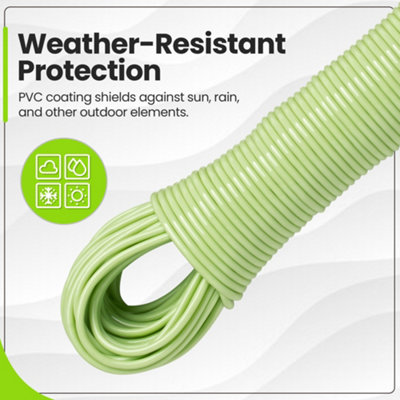 Hardys Clothes Washing Line - PVC Coated with Steel Core, Outdoor ...