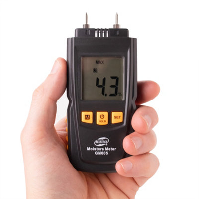 Hardys Digital LCD Damp Moisture Meter Detector Tester Wood Timber Plaster Sensor