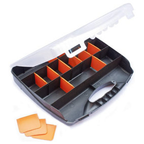 Hardys Divider Compartment Section Organiser Plastic Case Tray Small Tool Box DIY Craft