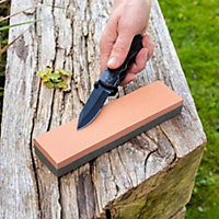 Hardys Dual Whetstone - Fine & Coarse Grit Double Sided Blade Sharpener, Water or Oil Suitable, Silicone Carbide Sharpening Stone