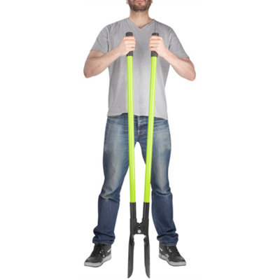 Hardys Fence Post & Hole Digger - Up to 12" Diameter, Precise, Narrow Holes, Easier Backfilling, Fibreglass Handles - 140cm Length