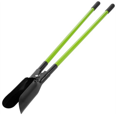 Hardys Fence Post & Hole Digger - Up to 12" Diameter, Precise, Narrow Holes, Easier Backfilling, Fibreglass Handles - 140cm Length