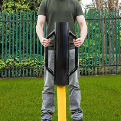 Hardys Heavy Duty Fence Post Driver - For Square/Round Posts up to 160mm Dia, Garden, Field & Farm Fencing - (W) 15kg (L) 660mm