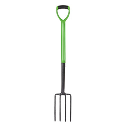 Hardys Heavy Duty Garden Fork 4 Tine Carbon Steel Head, Rust Resistant, Soil