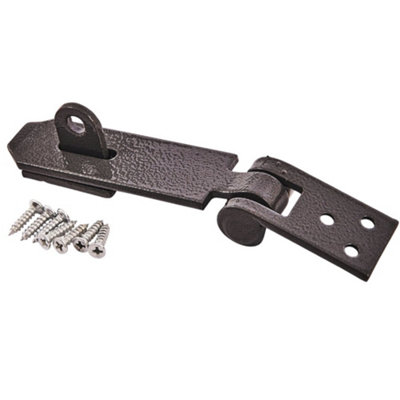 thumbnail image 2 of AB Tools TE158 Heavy Duty Cast Iron Hasp & Staple - 90x30mm For Garage/Shed Security 2 of 6