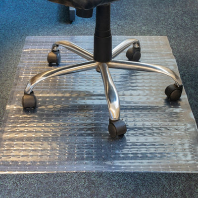 Clear plastic mats discount for under office chairs