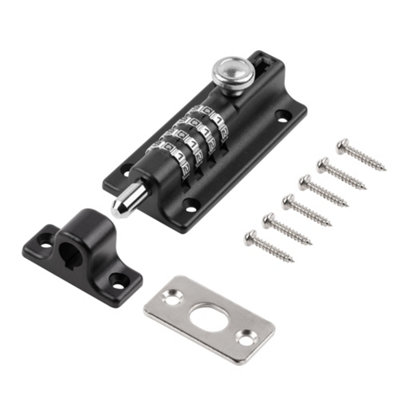 Hardys Keyless Combination Bolt - 4-Digit Combination Lock for Internal ...