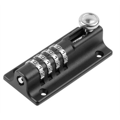 Hardys Keyless Combination Bolt - 4-Digit Combination Lock for Internal and External Use, Re-Codable, Anti-Tamper Screws Provided