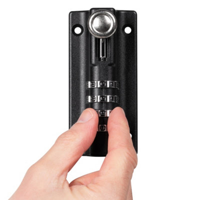 Hardys Keyless Combination Bolt - 4-Digit Combination Lock for Internal and External Use, Re-Codable, Anti-Tamper Screws Provided