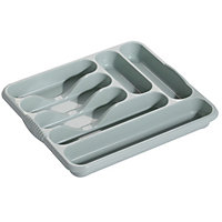Hardys Large Plastic Kitchen Cutlery Tray Organiser Holder Drawer Insert Tidy Storage - Green
