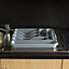 Hardys Large Plastic Kitchen Cutlery Tray Organiser Holder Drawer Insert Tidy Storage - Silver