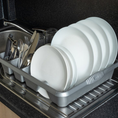 Hardys Large Plastic Kitchen Plaste Dish Drainer Rack Draining