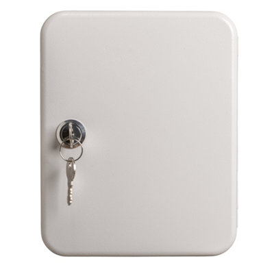 Hardys Lockable Key Cabinet - Wall Mountable Key Safe, Secure Barrel Lock, Outdoor & Indoor Use - Screws & 20 Tags Included