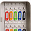 Hardys Lockable Key Cabinet - Wall Mountable Key Safe, Secure Barrel Lock, Outdoor & Indoor Use - Screws & 20 Tags Included