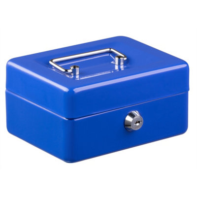 Hardys Metal Cash Box Money Bank Deposit Steel Tin Security Safe Petty ...