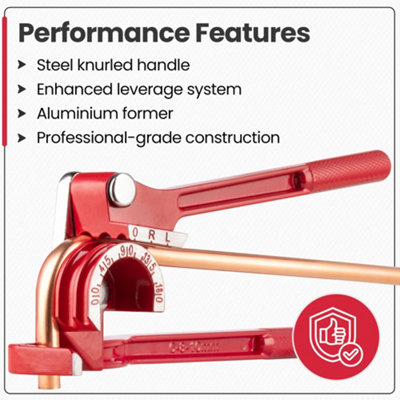 Hardys Mini 180 Pipe Bender - 6mm, 8mm, 10mm Capacity, Bend Graduated ...
