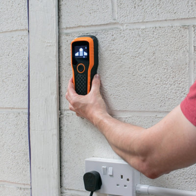 Hardys Multi-detector Stud Finder - 5 Scanning Modes, Detects Metal, Wood, Live Wire - Backlit LCD Display & Calibration Alarm