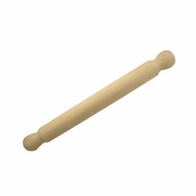 Hardys Natural Wood Wooden Rolling Pin Large and Small Pastry Chapati Cooking Baking - 33cm Profiled End