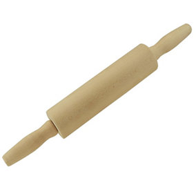 Hardys Natural Wood Wooden Rolling Pin Large and Small Pastry Chapati Cooking Baking - 42cm Revolving End