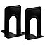 Hardys Pair of Heavy Duty Metal Bookend Anti Slip Book End Stand Support Office School - Black