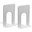 Hardys Pair of Heavy Duty Metal Bookend Anti Slip Book End Stand Support Office School - White
